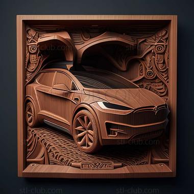 3D модель Tesla Model X (STL)